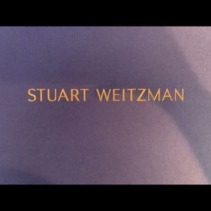 Beautiful navy blue Stuart Weizmann bootie.